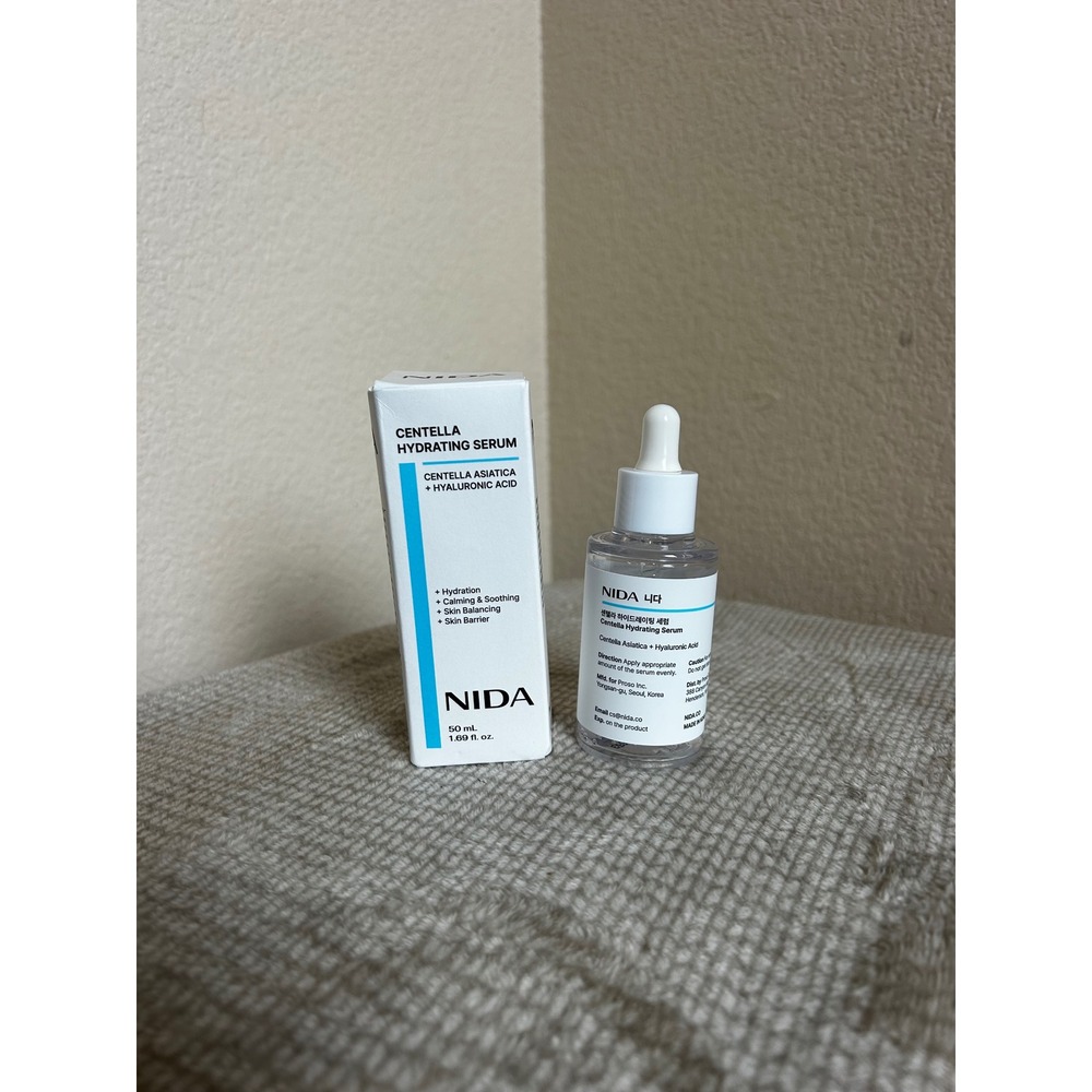 NIDA Centella Hydrating Serum 50ml Hyaluronic Acid Soothing Korean Skincare New